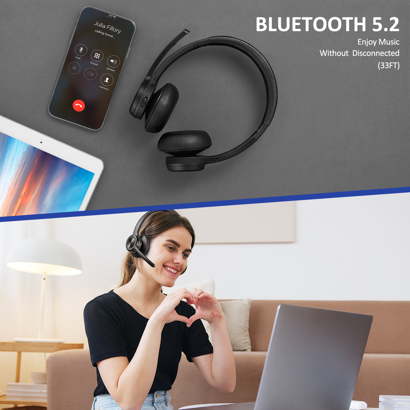 M102 Bluetooth Headphones