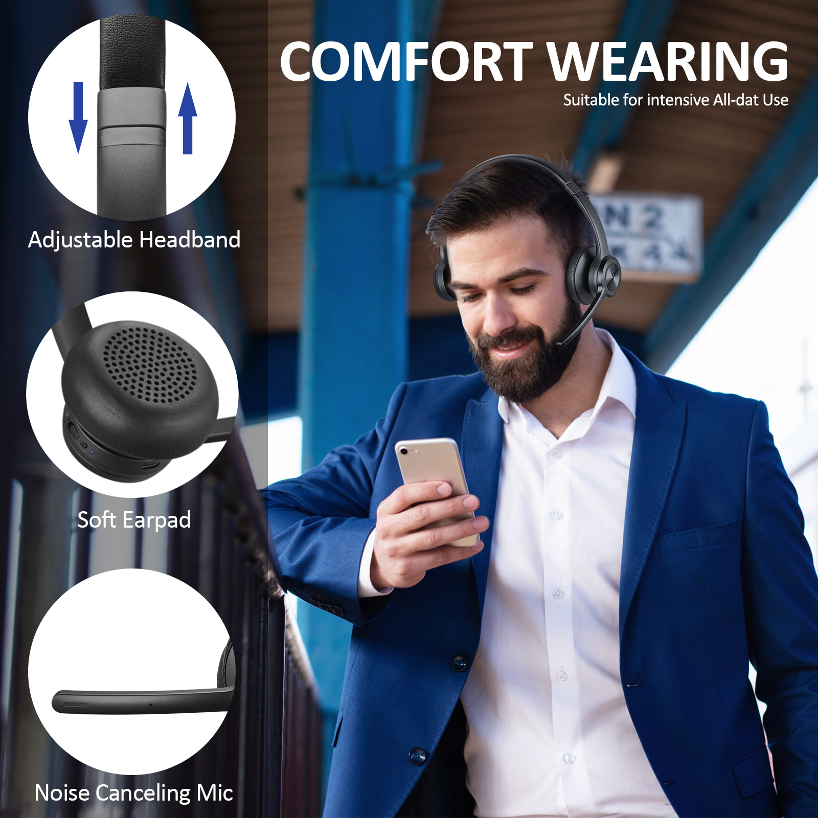 M102 Bluetooth Headphones